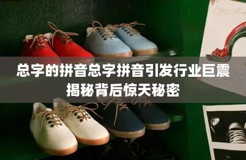 总字的拼音总字拼音引发行业巨震揭秘背后惊天秘密