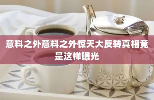 意料之外意料之外惊天大反转真相竟是这样曝光