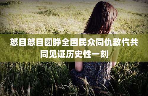 怒目怒目圆睁全国民众同仇敌忾共同见证历史性一刻