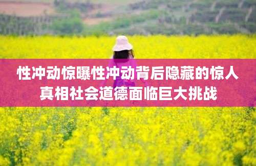 性冲动惊曝性冲动背后隐藏的惊人真相社会道德面临巨大挑战