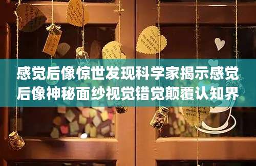 感觉后像惊世发现科学家揭示感觉后像神秘面纱视觉错觉颠覆认知界