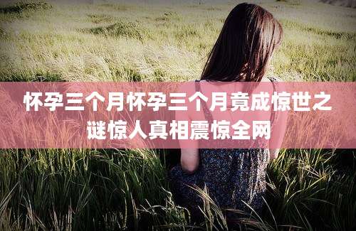 怀孕三个月怀孕三个月竟成惊世之谜惊人真相震惊全网