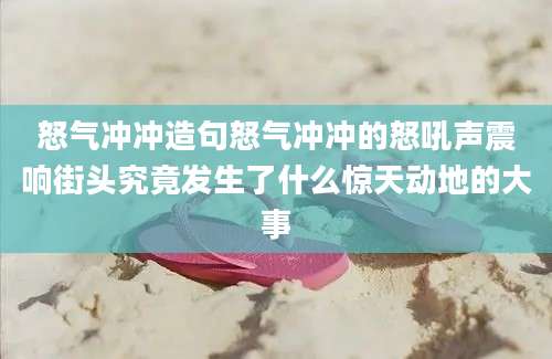 怒气冲冲造句怒气冲冲的怒吼声震响街头究竟发生了什么惊天动地的大事