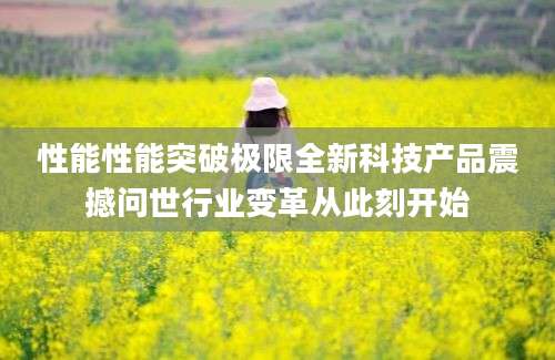 性能性能突破极限全新科技产品震撼问世行业变革从此刻开始
