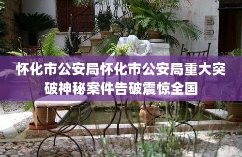 怀化市公安局怀化市公安局重大突破神秘案件告破震惊全国