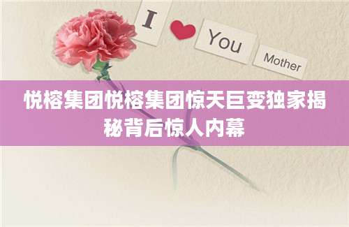 悦榕集团悦榕集团惊天巨变独家揭秘背后惊人内幕