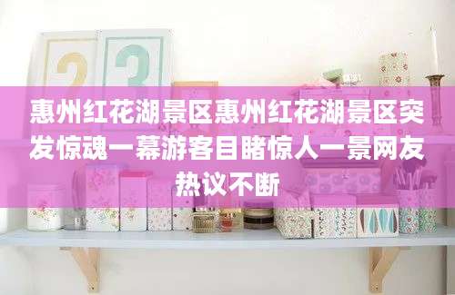 惠州红花湖景区惠州红花湖景区突发惊魂一幕游客目睹惊人一景网友热议不断
