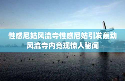 性感尼姑风流寺性感尼姑引发轰动风流寺内竟现惊人秘闻