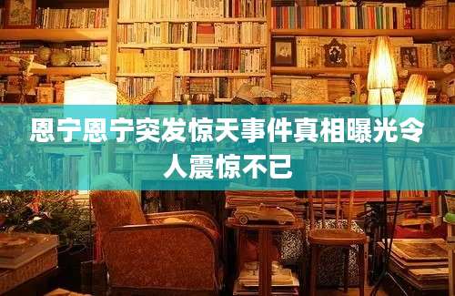 恩宁恩宁突发惊天事件真相曝光令人震惊不已