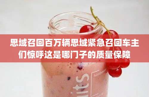思域召回百万辆思域紧急召回车主们惊呼这是哪门子的质量保障