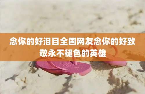 念你的好泪目全国网友念你的好致敬永不褪色的英雄