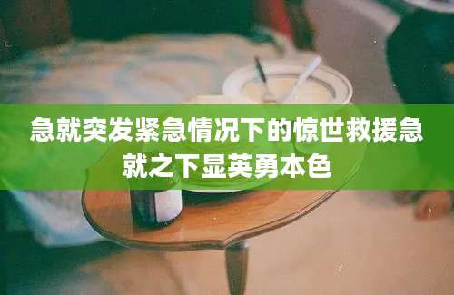 急就突发紧急情况下的惊世救援急就之下显英勇本色