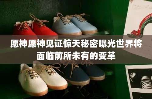 愿神愿神见证惊天秘密曝光世界将面临前所未有的变革