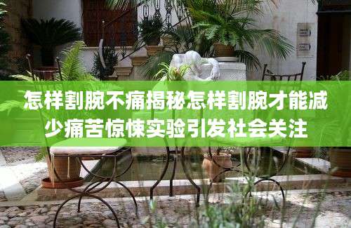 怎样割腕不痛揭秘怎样割腕才能减少痛苦惊悚实验引发社会关注