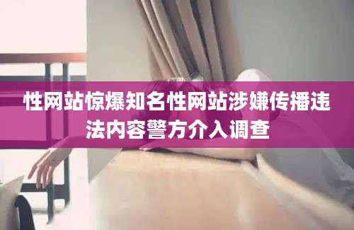性网站惊爆知名性网站涉嫌传播违法内容警方介入调查
