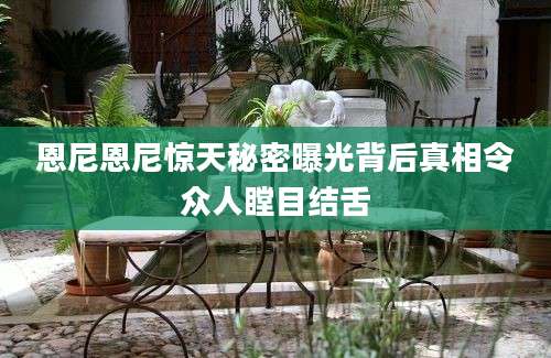 恩尼恩尼惊天秘密曝光背后真相令众人瞠目结舌