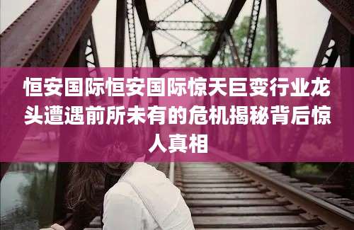 恒安国际恒安国际惊天巨变行业龙头遭遇前所未有的危机揭秘背后惊人真相