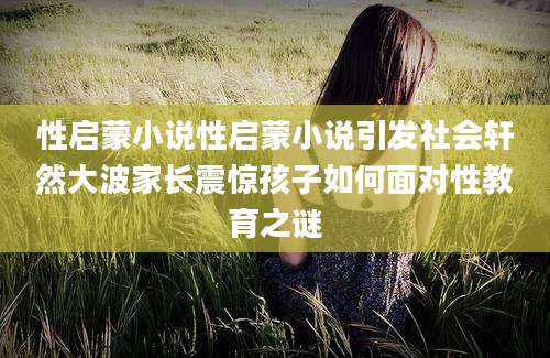 性启蒙小说性启蒙小说引发社会轩然大波家长震惊孩子如何面对性教育之谜