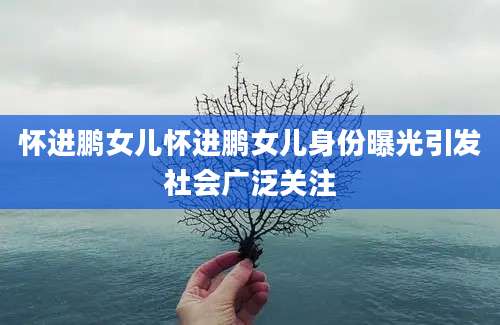 怀进鹏女儿怀进鹏女儿身份曝光引发社会广泛关注