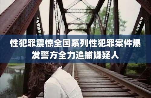 性犯罪震惊全国系列性犯罪案件爆发警方全力追捕嫌疑人