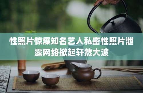 性照片惊爆知名艺人私密性照片泄露网络掀起轩然大波