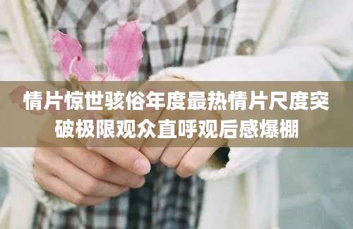 情片惊世骇俗年度最热情片尺度突破极限观众直呼观后感爆棚