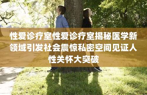 性爱诊疗室性爱诊疗室揭秘医学新领域引发社会震惊私密空间见证人性关怀大突破