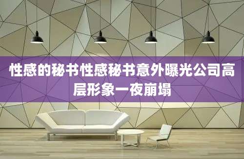 性感的秘书性感秘书意外曝光公司高层形象一夜崩塌