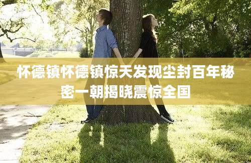 怀德镇怀德镇惊天发现尘封百年秘密一朝揭晓震惊全国
