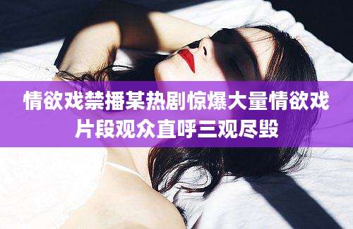 情欲戏禁播某热剧惊爆大量情欲戏片段观众直呼三观尽毁